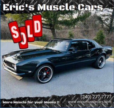 1968 Chevrolet Camaro for sale at Eric's Muscle Cars in Clarksburg MD