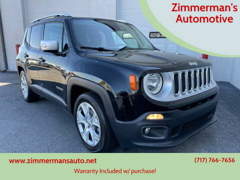 2015 Jeep Renegade for sale at Zimmerman's Automotive in Mechanicsburg PA