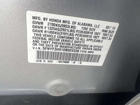 2013 Honda Pilot Touring