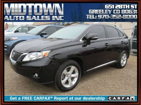 2011 Lexus RX 350 for sale at MIDTOWN AUTO SALES INC in Greeley CO