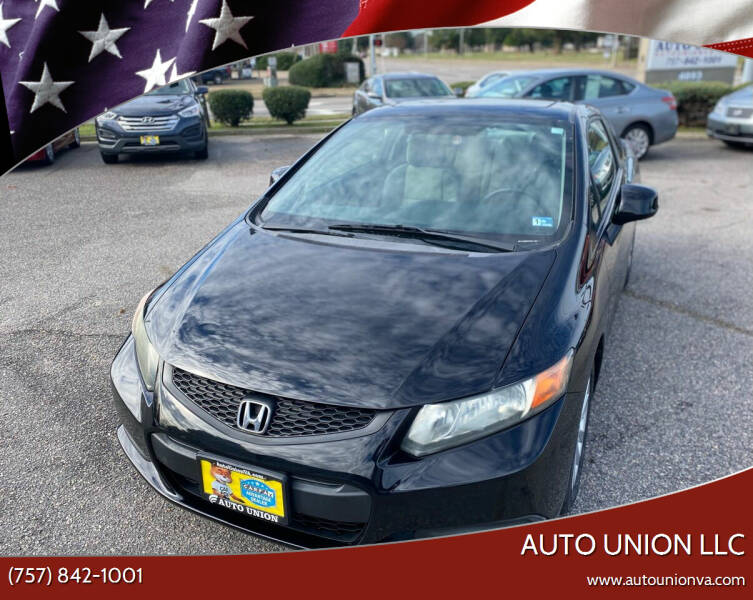2012 Honda Civic for sale at Auto Union LLC in Virginia Beach VA
