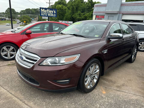 2012 Ford Taurus for sale at Motley's Auto World in Danville VA