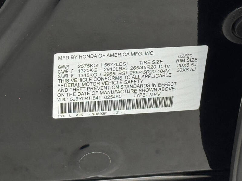 2020 Acura MDX SH-AWD w/Advance