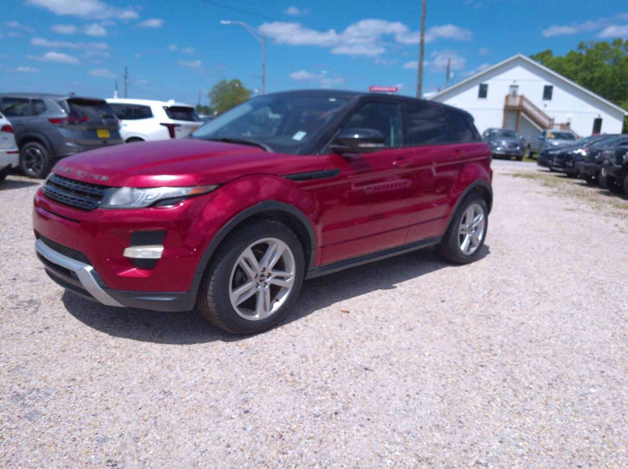 Red 2012 Land Rover Range Rover Evoque Dynamic AWD Dynamic 4dr SUV 1