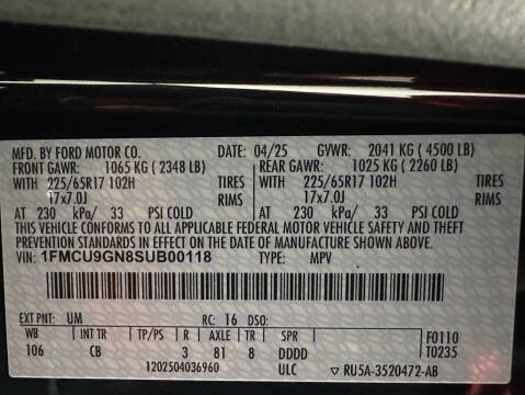 2025 Ford Escape Active