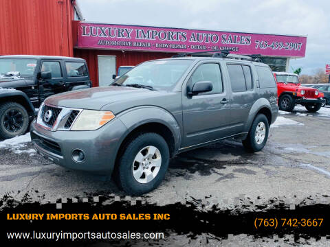 2008 Nissan Pathfinder for sale at LUXURY IMPORTS AUTO SALES INC in North Branch MN
