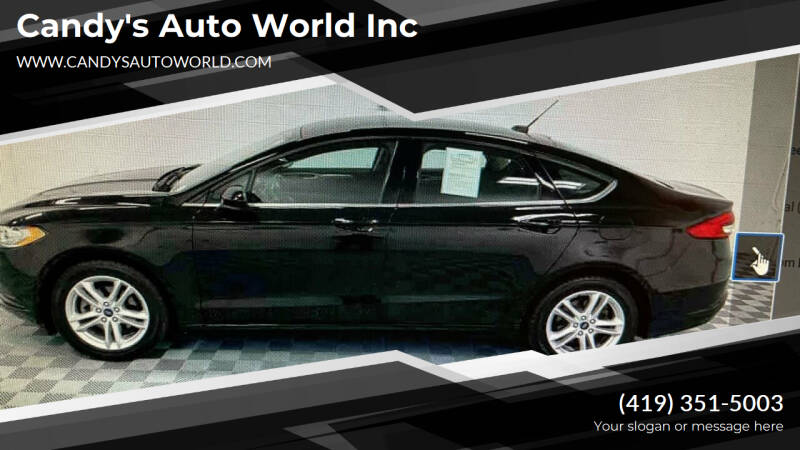 2018 Ford Fusion for sale at Candy's Auto World Inc in Toledo OH