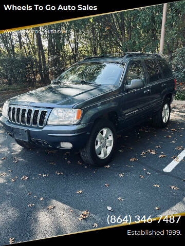 2001 Jeep Grand Cherokee for sale at Wheels To Go Auto Sales in Greenville SC