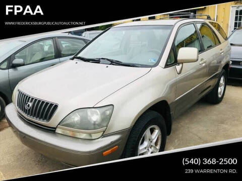 1999 Lexus RX 300 for sale at FPAA in Fredericksburg VA