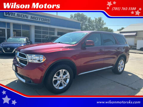 2013 Dodge Durango for sale at Wilson Motors in Junction City KS