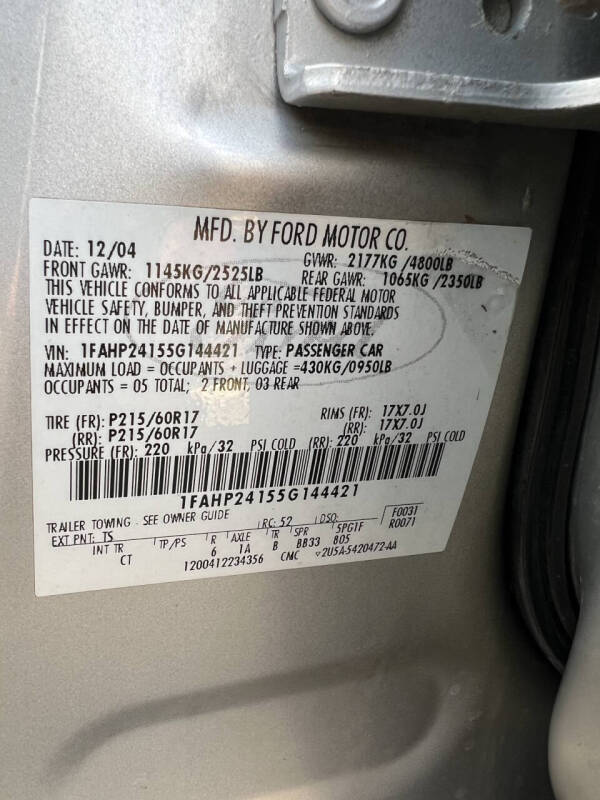 2005 Ford Five Hundred SEL