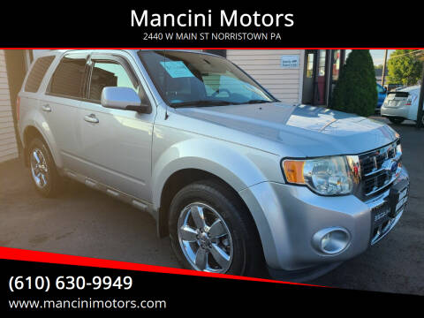 2012 Ford Escape for sale at Mancini Motors in Norristown PA
