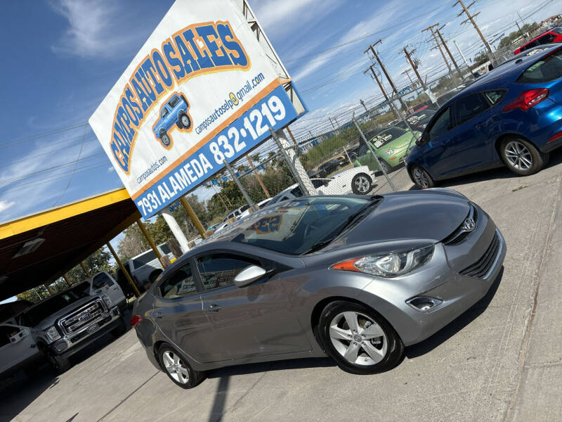 2013 Hyundai Elantra for sale at Campos Auto Sales in El Paso TX