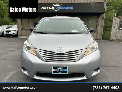 2015 Toyota Sienna for sale at Kafco Motors in Holbrook MA