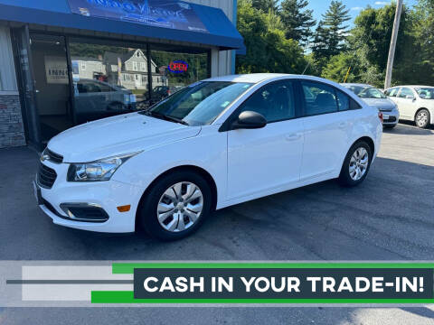 2015 Chevrolet Cruze for sale at Innovative Auto Sales in Hooksett NH