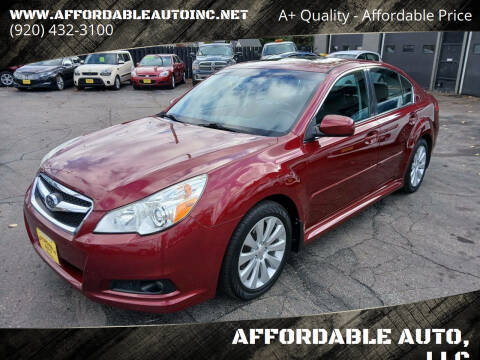 2011 Subaru Legacy for sale at AFFORDABLE AUTO, LLC in Green Bay WI