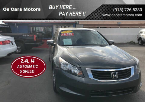 2010 Honda Accord for sale at Os'Cars Motors in El Paso TX