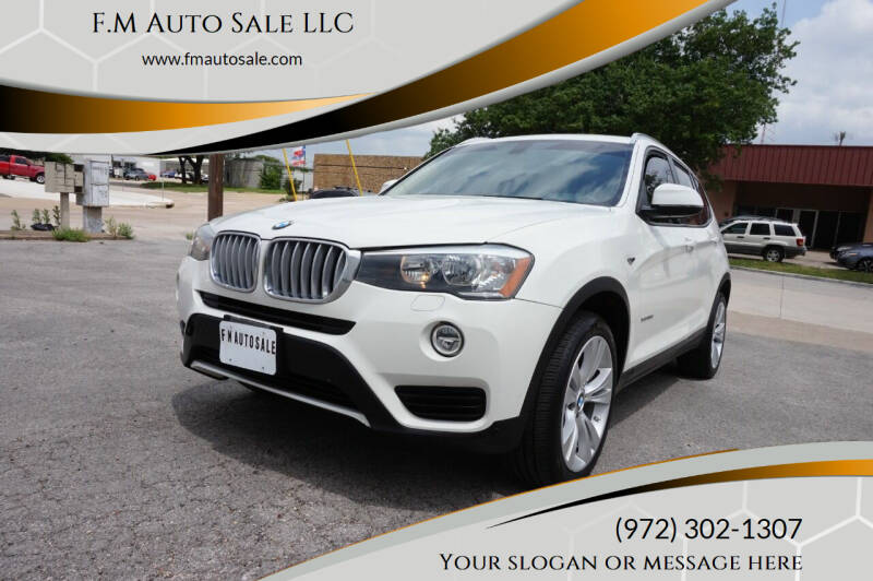 2016 BMW X3 for sale at F.M Auto Sale LLC in Dallas TX