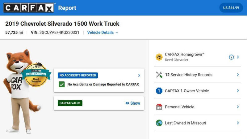 2019 Chevrolet Silverado 1500