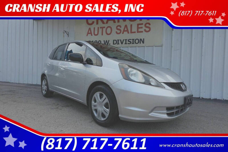 2011 Honda Fit for sale at CRANSH AUTO SALES, INC in Arlington TX