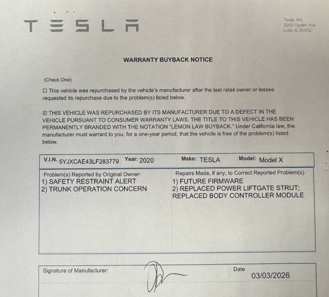 2020 Tesla Model X Performance