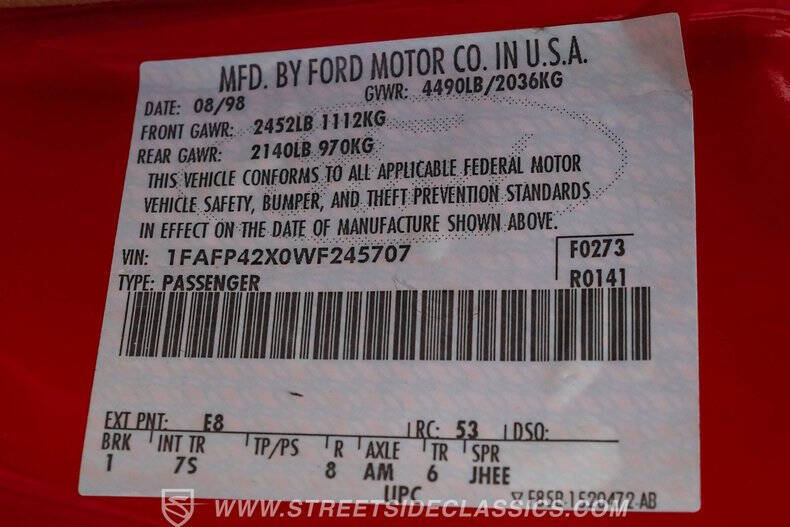 1998 Ford Mustang GT