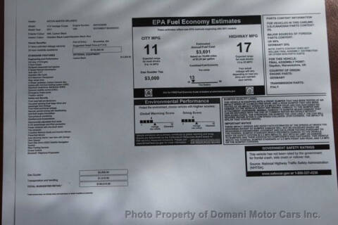 2011 Aston Martin V12 Vantage