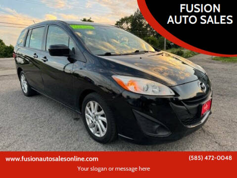 2012 Mazda MAZDA5 for sale at FUSION AUTO SALES in Spencerport NY