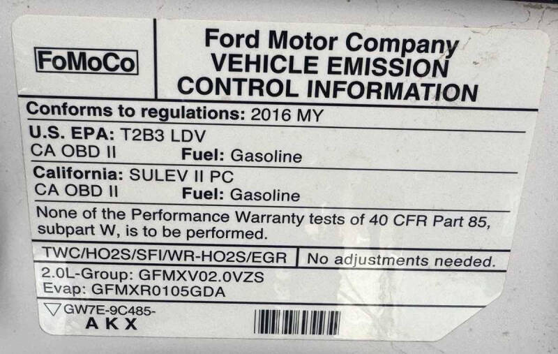 2016 Ford Fusion Hybrid SE