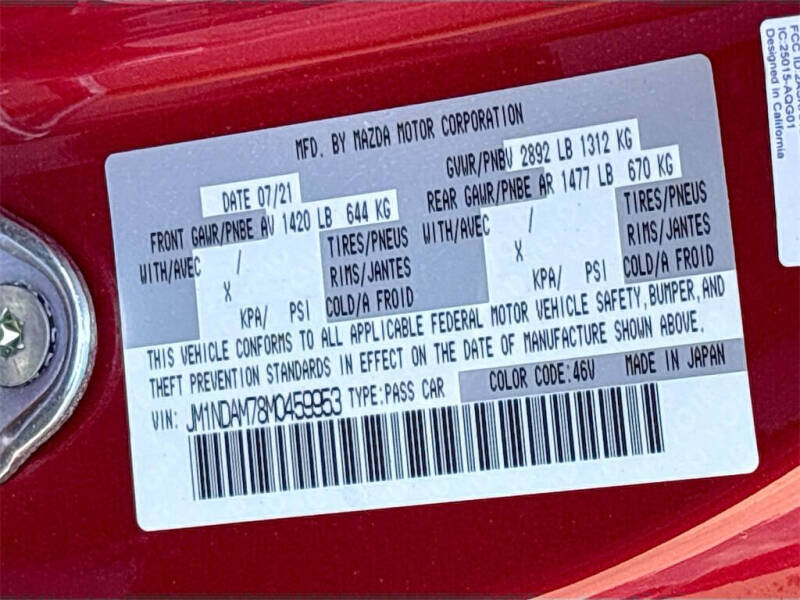 2021 Mazda MX-5 Miata RF Grand Touring