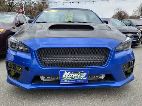 2015 Subaru WRX for sale at Howe's Auto Sales in Lowell MA