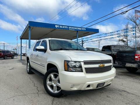 2012 Chevrolet Avalanche for sale at Quality Investments in Tyler TX