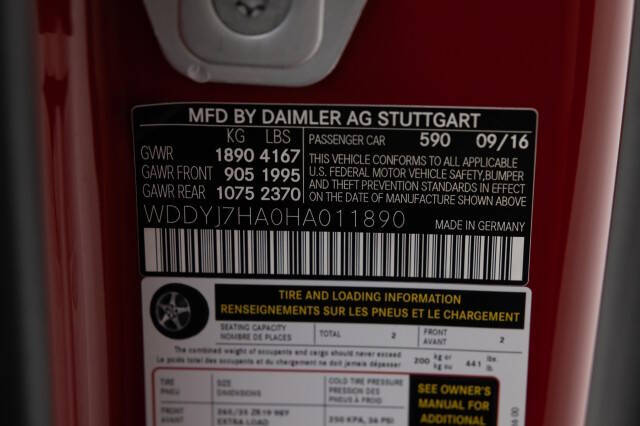 2017 Mercedes-Benz AMG GT