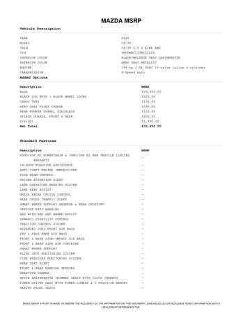 2026 Mazda CX-30 2.5 S Preferred