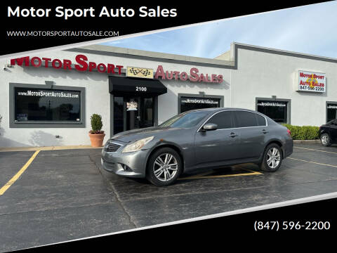 2012 Infiniti G37 Sedan for sale at Motor Sport Auto Sales in Waukegan IL