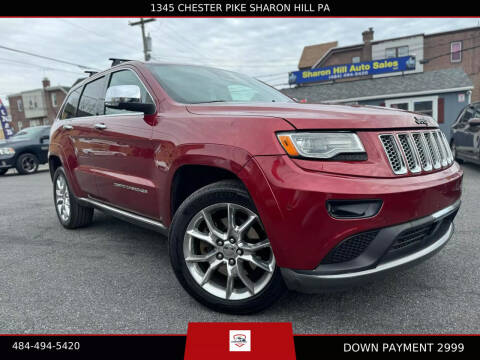 2014 Jeep Grand Cherokee for sale at Sharon Hill Auto Sales LLC in Sharon Hill PA