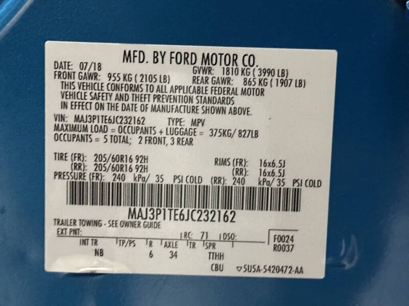 2018 Ford EcoSport SE