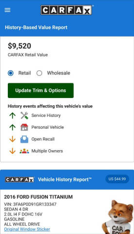 2016 Ford Fusion Titanium