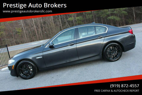 2013 BMW 5 Series for sale at Prestige Auto Brokers in Raleigh NC