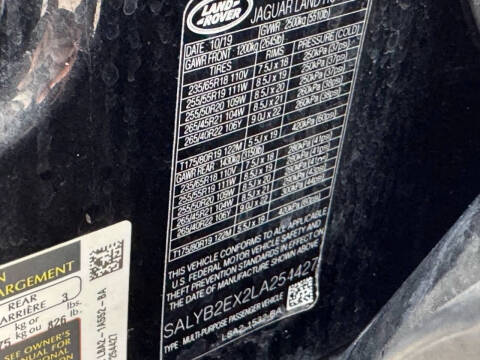 2020 Land Rover Range Rover Velar P250 S