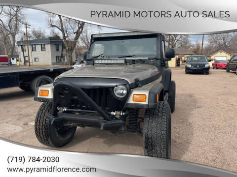2004 Jeep Wrangler for sale at PYRAMID MOTORS AUTO SALES in Florence CO