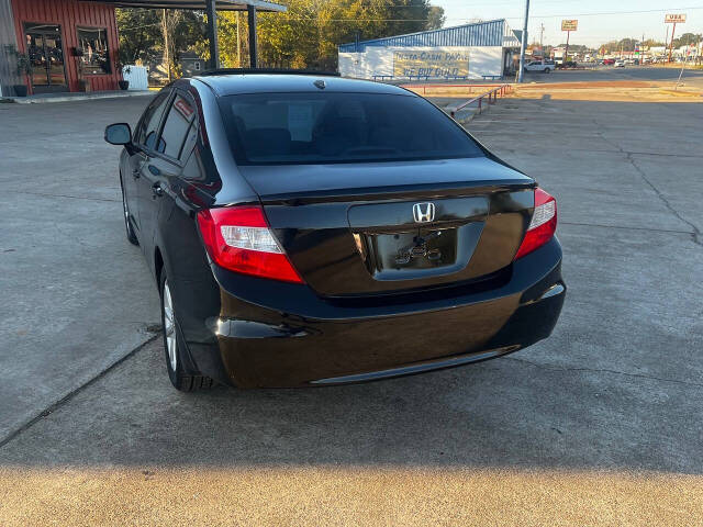 2012 Honda Civic for sale at Best Value Auto Sales LLC in Lufkin, TX