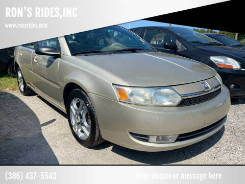 2003 Saturn Ion for sale at RON'S RIDES,INC in Bunnell FL