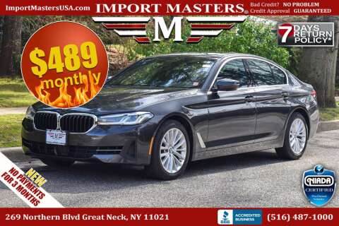 2021 BMW 5 Series for sale at Import Masters in Great Neck NY