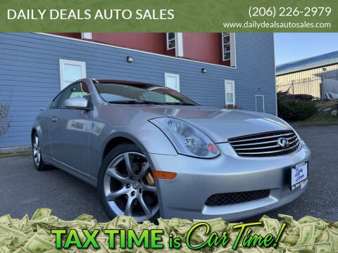 2003 Infiniti G35 for sale at DAILY DEALS AUTO SALES in Seattle WA