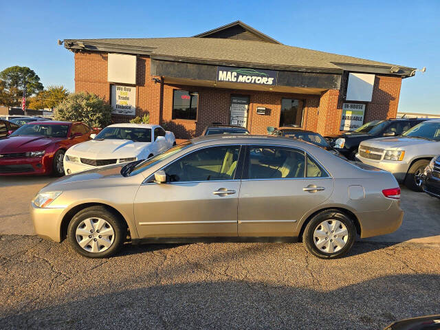 2003 Honda Accord for sale at Mac Motors in Arlington, TX