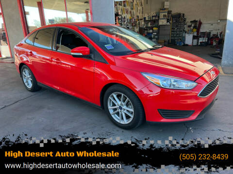 2016 Ford Focus for sale at High Desert Auto Wholesale in Albuquerque NM