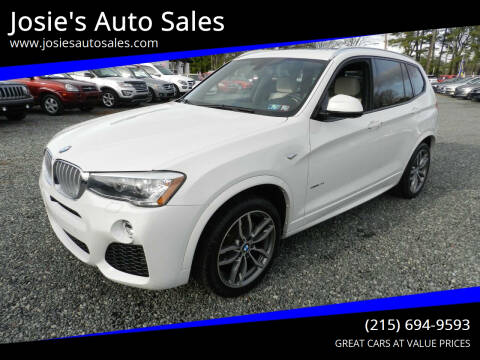 2016 BMW X3 for sale at Josie's Auto Sales in Gilbertsville PA