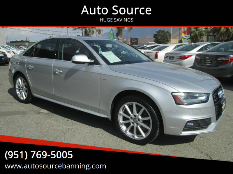 2014 Audi A4 for sale at Auto Source in Banning CA