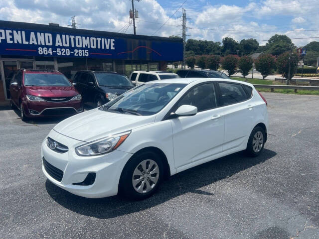 2016 Hyundai ACCENT for sale at Penland Automotive Group in Laurens, SC